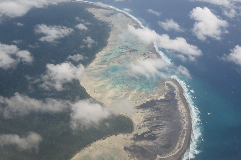 Eagles eye view of the North sentinel island, Andaman.; Shutterstock ID 1176451930; purchase_order: aljazeera ; job: ; client: ; other: