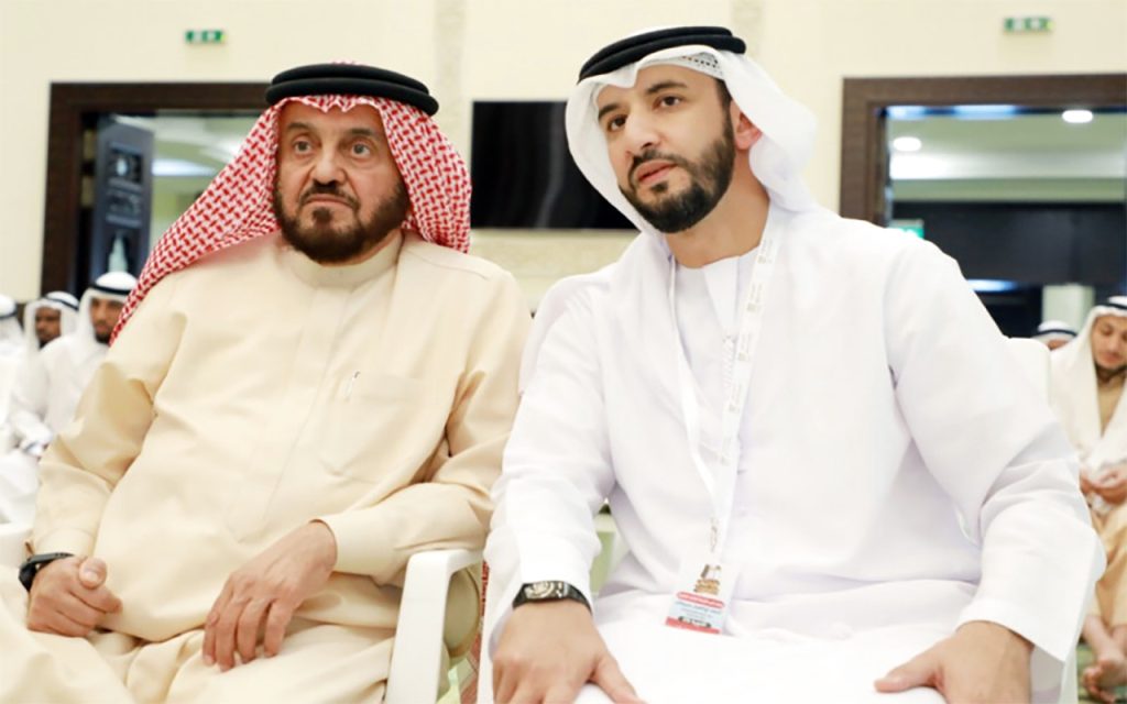 صقر بن خالد القاسمي يشهد التصفيات النهائية لجائزة رأس الخيمة للقرآن