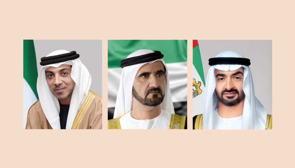 رئيس الدولة ونائباه يهنئون رئيس إيران بذكرى اليوم الوطني لبلاده