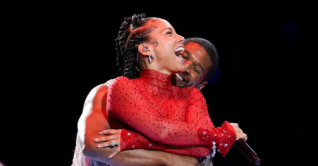 NFL Memory-Holes صوت تكسير صوت Alica Keys أثناء عرض Super Bowl Halftime