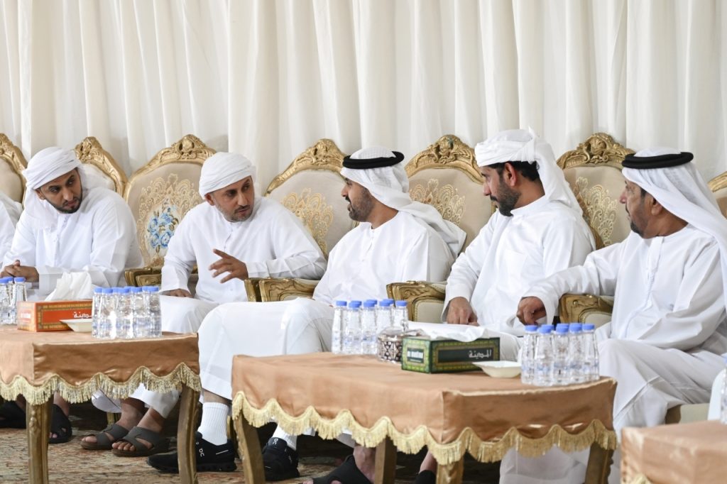 ذياب بن محمد يعزي في وفاة راشد الكتبي