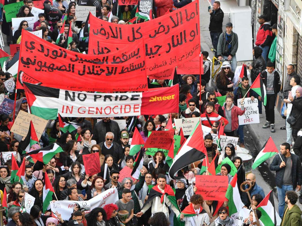 مظاهرات عبر العالم نصرة لفلسطين