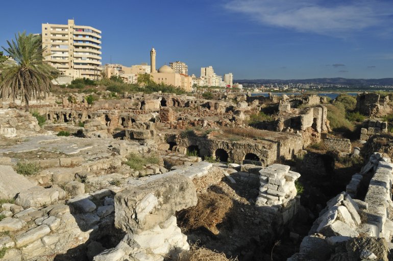 Ancient archeological site of Tyros, Tyre, Sour, Unesco World Heritage Site, Lebanon, Middle East, West Asia, Asia