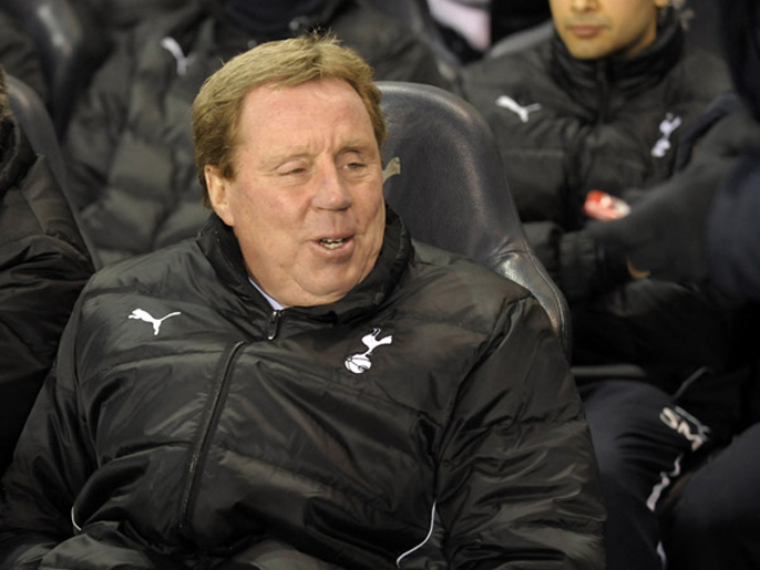 Tottenham Hotspur's English manager Harry Redknapp looks on before the English Premier League football match between Tottenham Hotspur and Newcastle United at White