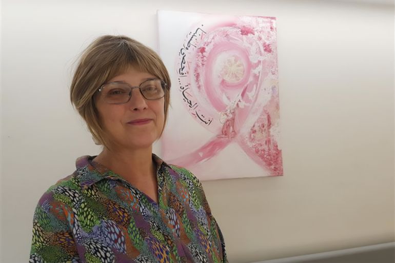 مستشفى المطلع، جبل الزيتونن القدس، يوليانا زين الدين التي تعالج بالإشعاع في مستشفى المطلع(الجزيرة نت).jpg.jpg