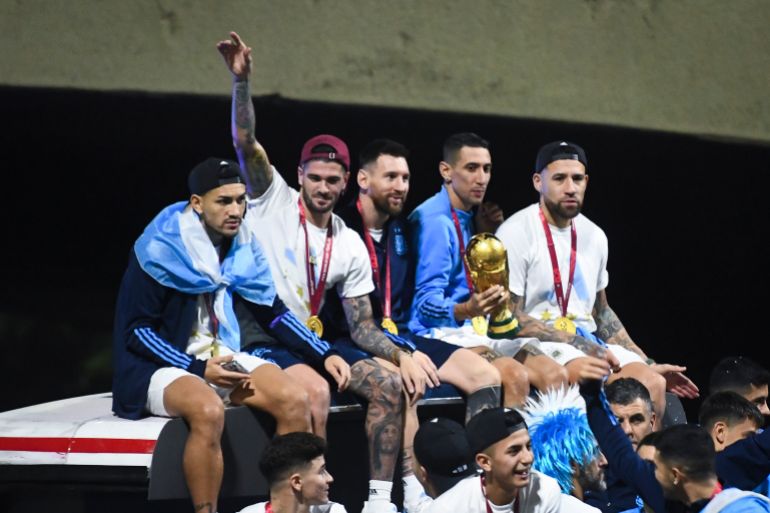 FIFA World Cup Qatar 2022 Winners Arrive to Buenos Aires