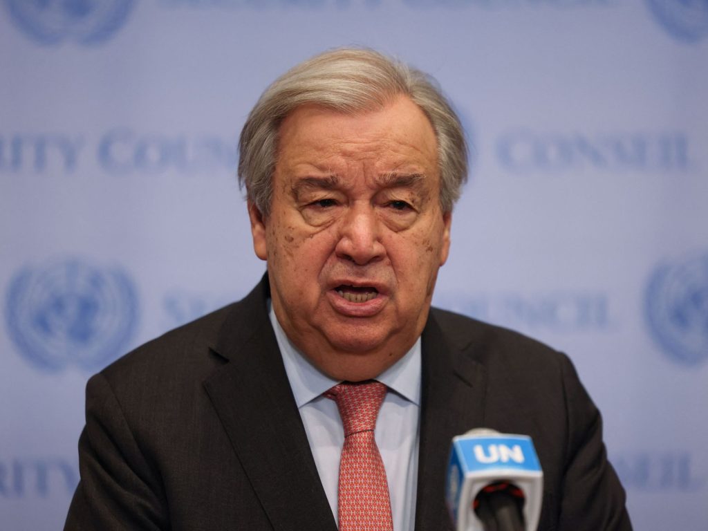 غوتيريش: لن نشارك في خطة لا تحترم القانون الدولي بغزة