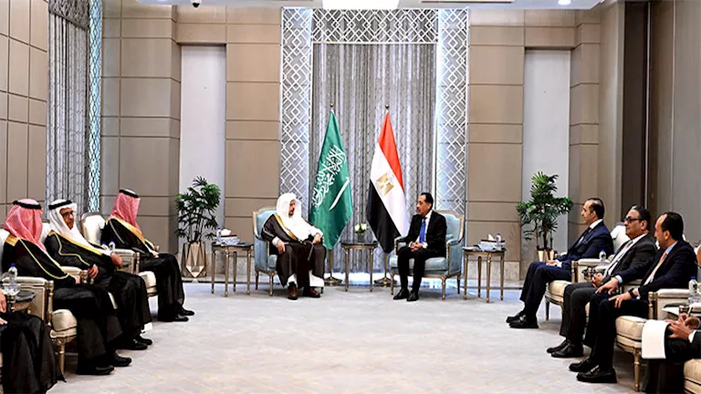 متحدث الحكومة يكشف عن سبب زيارة رئيس مجلس الشورى السعودي لمصر