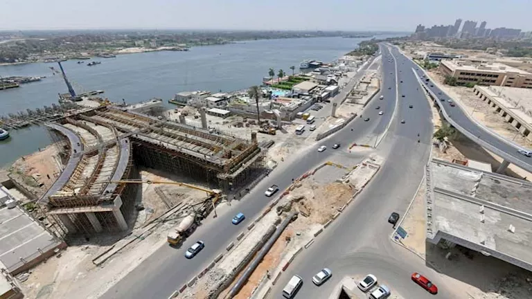 بطول 1200 متر .. محور 3 يوليو جسر ضخم فوق النيل يربط القاهرة بالجيزة