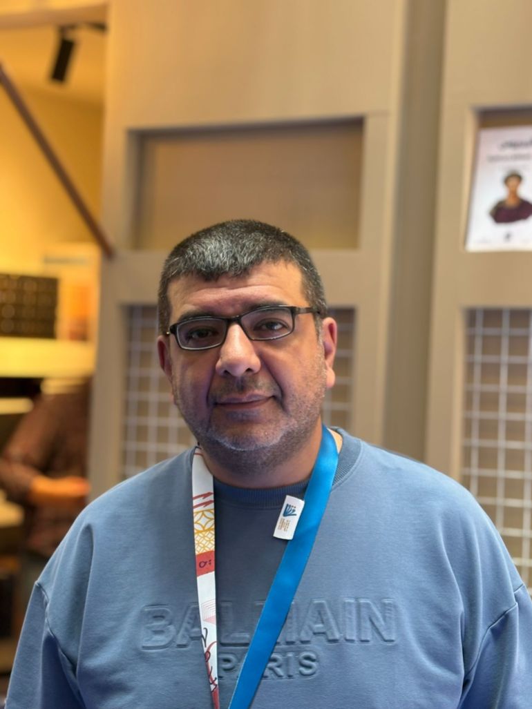 4- فؤاد يعقوب: محتويات الجناح تعكس تنوع حركة النشر السورية لتغطي طيفاً واسعاً من المواضيع الفكرية والأدبية والتعليمية ( الجزيرة)