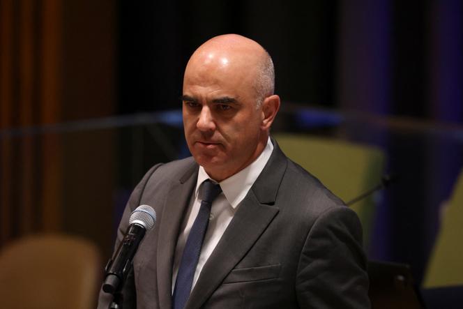 آن بيرست ، رئيس اتحاد الكونفدرالية السويسرية ، في القمة العالمية لأهداف التنمية المستدامة في الأمم المتحدة ، نيويورك ، 18 سبتمبر 2023.