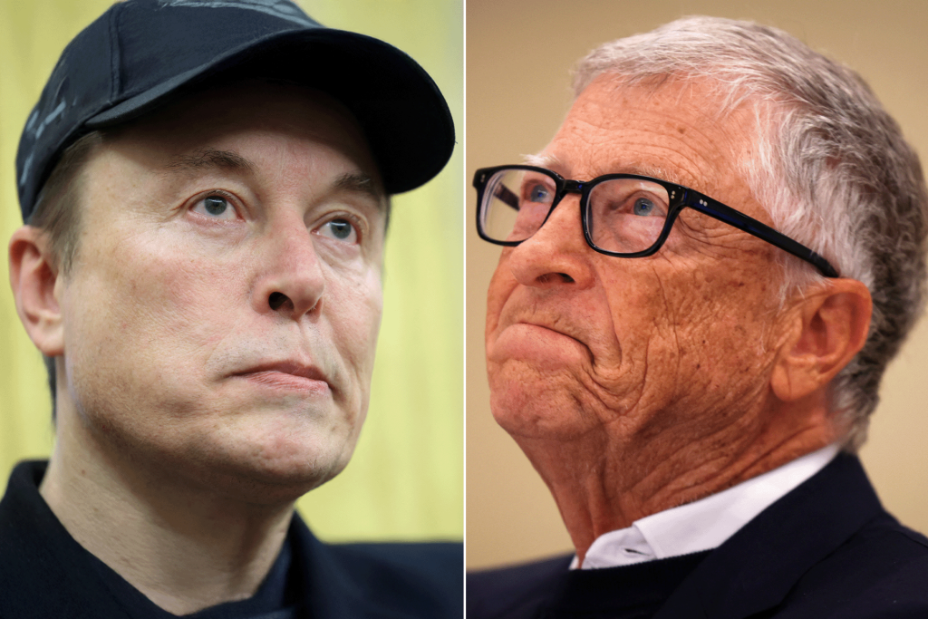 بيل غيتس يهاجم إيلون ماسك ويتهمه بقتل أفقر أطفال في العالم