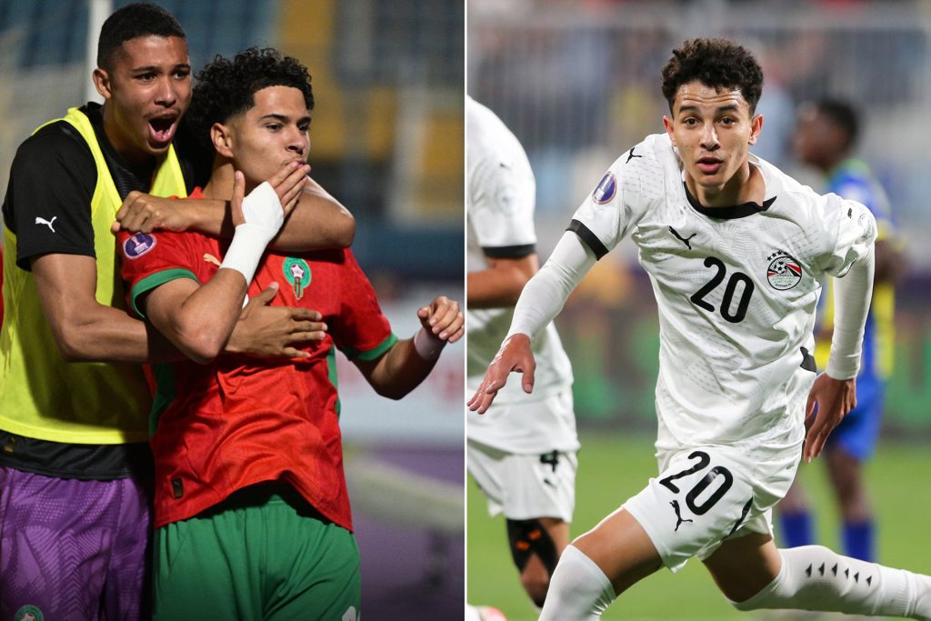 موعد مباراة مصر ضد المغرب بنصف نهائي كأس أمم أفريقيا للشباب والقنوات الناقلة