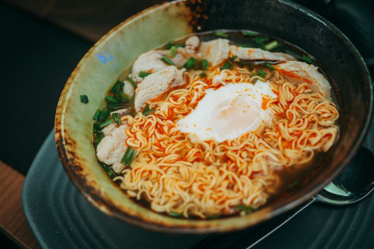Noodles with Egg and Meat