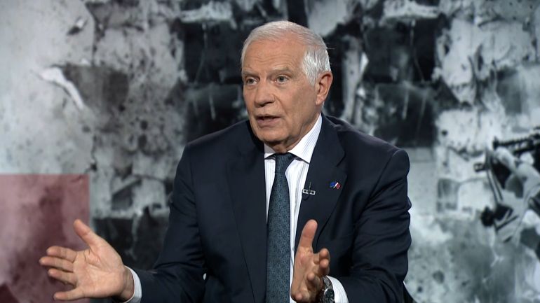 لقاء مع جوزيب بوريل Josep Borrell مصدر الصورة: من لقاء خاص في استوديو الجزيرة