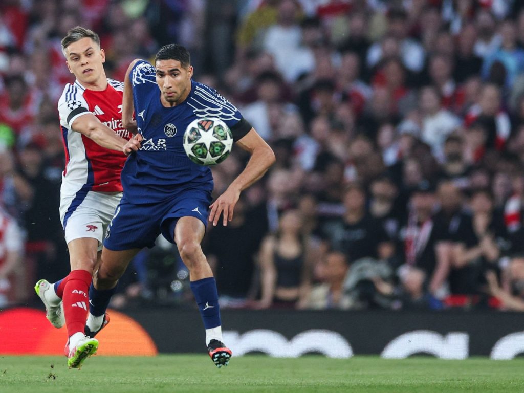 موعد مباراة سان جيرمان ضد أرسنال في نصف نهائي دوري أبطال أوروبا والقنوات الناقلة