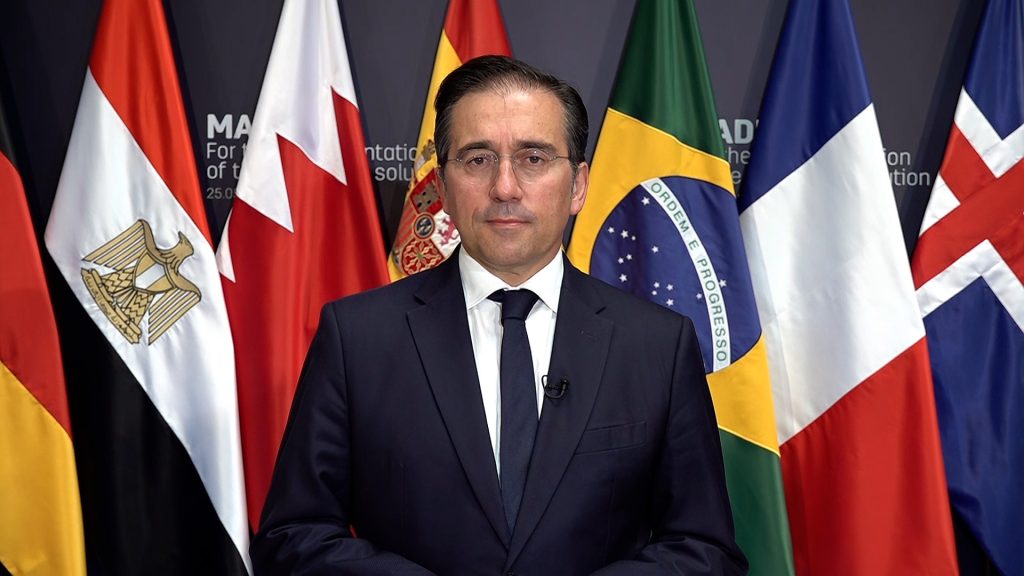 وزير خارجية إسبانيا: يجب رفع الأصوات واتخاذ التدابير لوقف الحرب على غزة