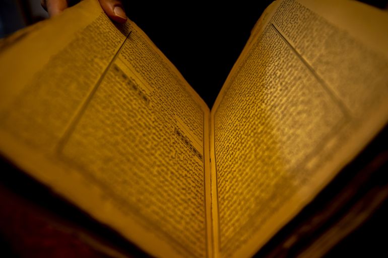 مدخل غرفة حفظ المخطوطات داخل تكية هيران.