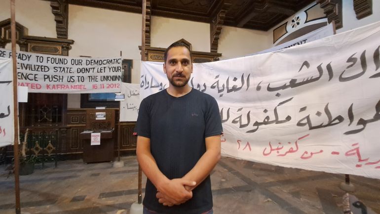 الناشط عبد الله سلوم_ الجزيرة نت_