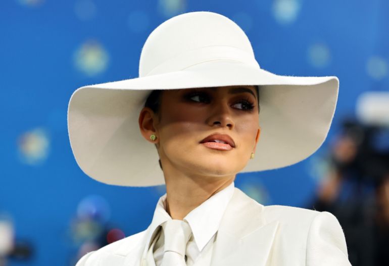 NEW YORK, NEW YORK - MAY 05: Zendaya attends the 2025 Met Gala Celebrating "Superfine: Tailoring Black Style" at Metropolitan Museum of Art on May 05, 2025 in New York City. (Photo by Theo Wargo/FilmMagic)