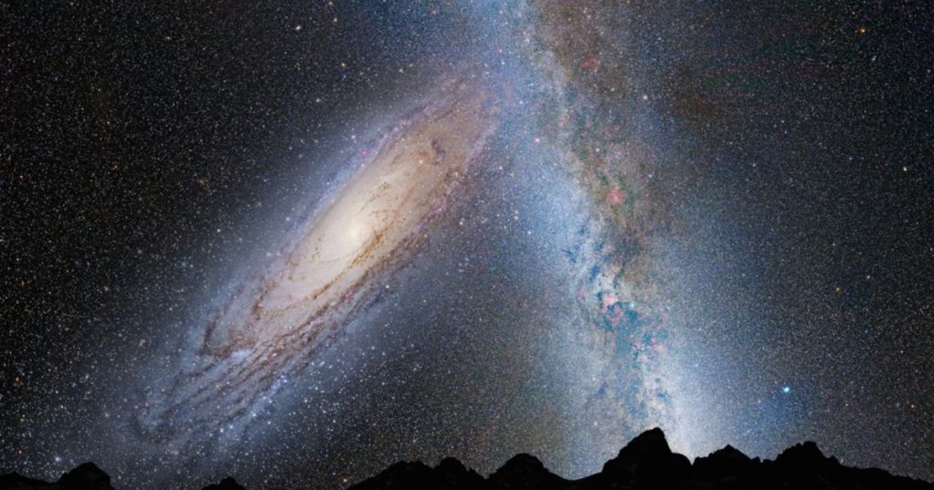 مجرة المرأة المسلسلة قد لا تصطدم بمجرتنا بعد 4.5 مليارات سنة