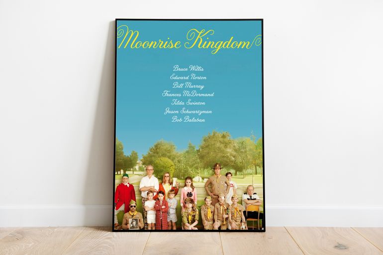 الملصق الدعائي لفيلم "مملكة بزوغ القمر" (Moonrise Kingdom)