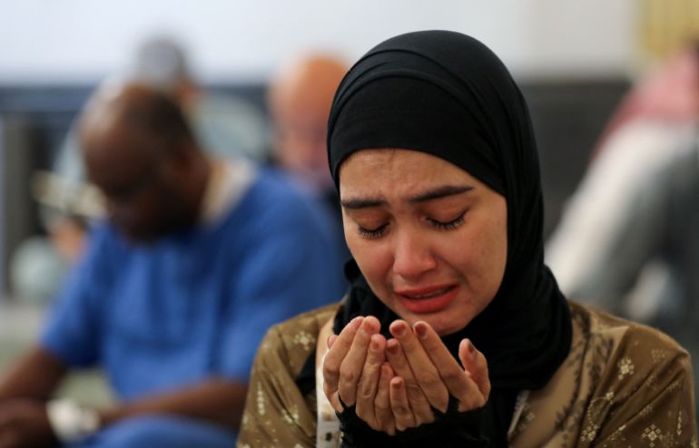 A journalist recites prayers at the Grand Mosque in the holy city of Mecca, Saudi Arabia, June 3, 2025. REUTERS/Khaled Abdullah