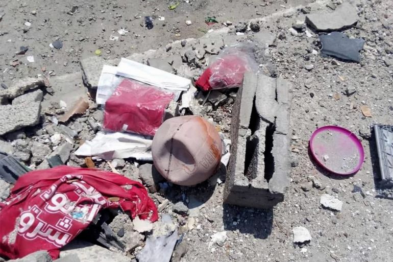 ملاعب غزة المدمرة المصدر: اللجنة الأولمبية الفلسطينية