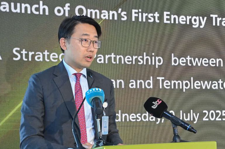 كليف زانغ، رئيس مجلس الإدارة والرئيس التنفيذي لشركة تمبل ووتر مصدر الصور: وكالة الأنباء العمانية