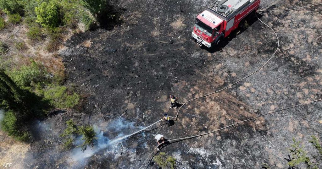 حرائق اللاذقية في سوريا.. استمرار عمليات التبريد الشامل