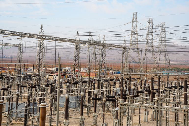 The Italian Ambassador to Syria, Stefano Ravagnan, accompanied by a delegation of representatives from Italian companies, visited the Deir Ali Power Station in rural Damascus. He was received by the Syrian Minister of Electricity, Engineer Omar Shakrouk, along with several ministry officials. The visit included a meeting with the minister, during which the delegation was briefed on the state of electricity in Syria and the operating conditions of the power station. (Photo by Rami Alsayed/NurPhoto via Getty Images)