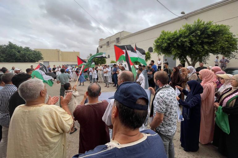 مظاهرات المغرب نصرة لغزة وتنديده بحرب الإبادة والتجويع (@h_bennajeh)