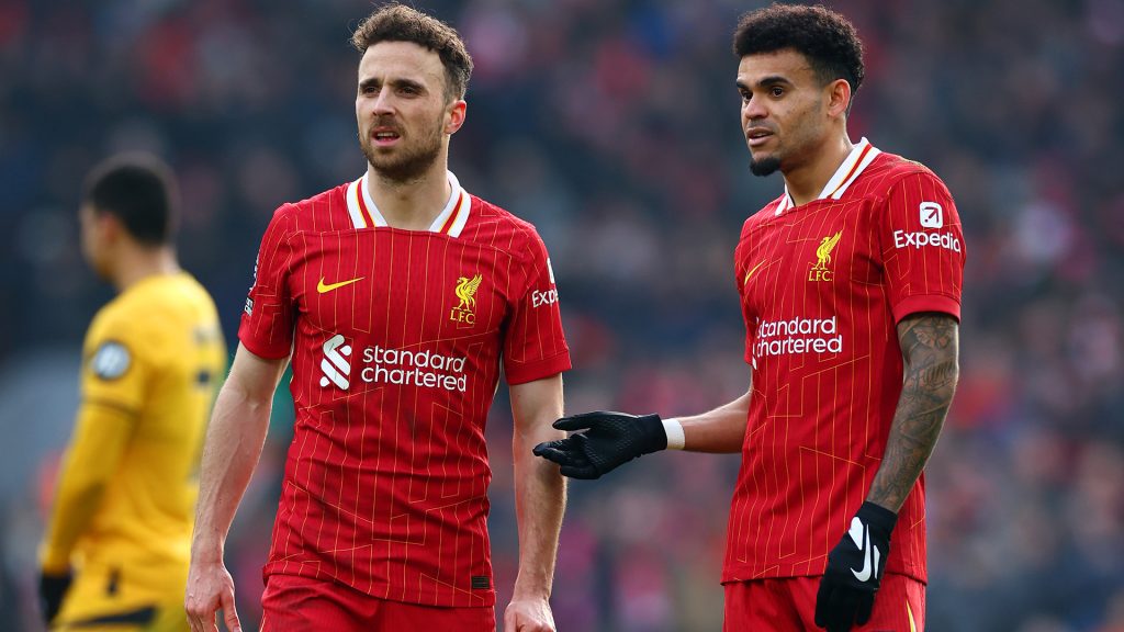 شاهد.. الكولومبي دياز يرقص في يوم جنازة زميله جوتا