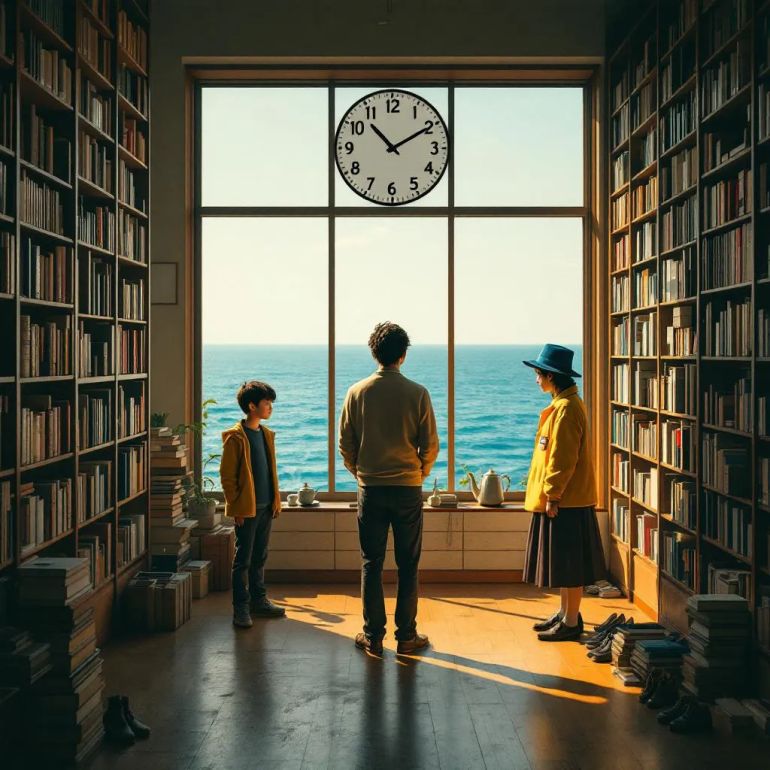 في مكتبة ريفية قرب فوكوشيما، تتقاطع الأرواح الغريبة في عالم موراكامي المتجمد، بحثًا عن معنى وسط الفقدان