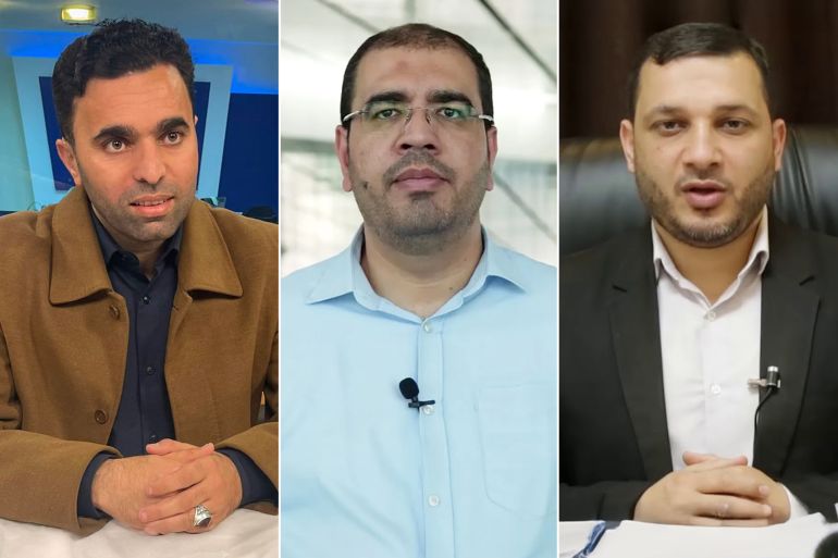 الأكاديمي والباحث محمد غازي الجمل المحلل السياسي إبراهيم المدهون المختص في الشأن الاسرائيلي عماد ابو عواد