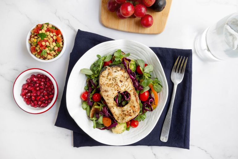 Flexitarian diet food composition freepik