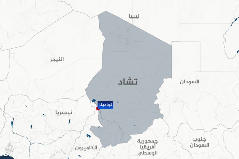 تصميم خاص خريطة تشاد