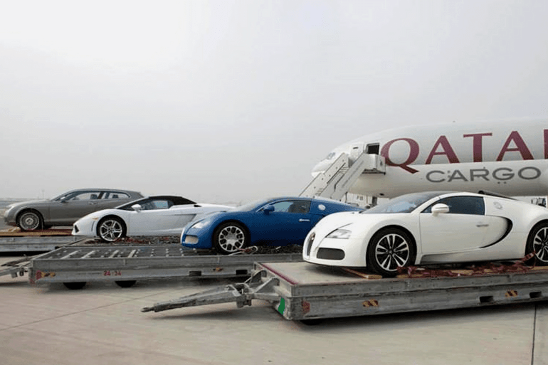 شحن سيارات فارهة على الخطوط الجوية القطرية المصدر: حساب الخطوط القطرية على فيسبوك https://www.facebook.com/photo/?fbid=595283663823891&set=a.595283633823894