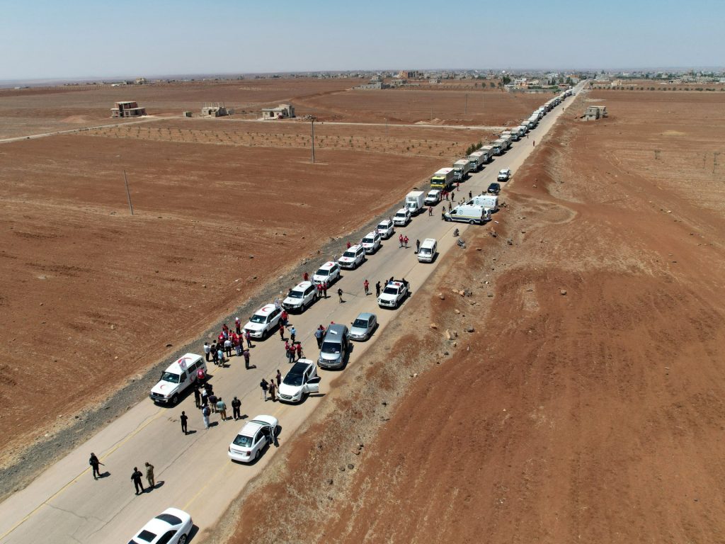 إعادة فتح معبر بصرى الشام واستئناف دخول المساعدات للسويداء