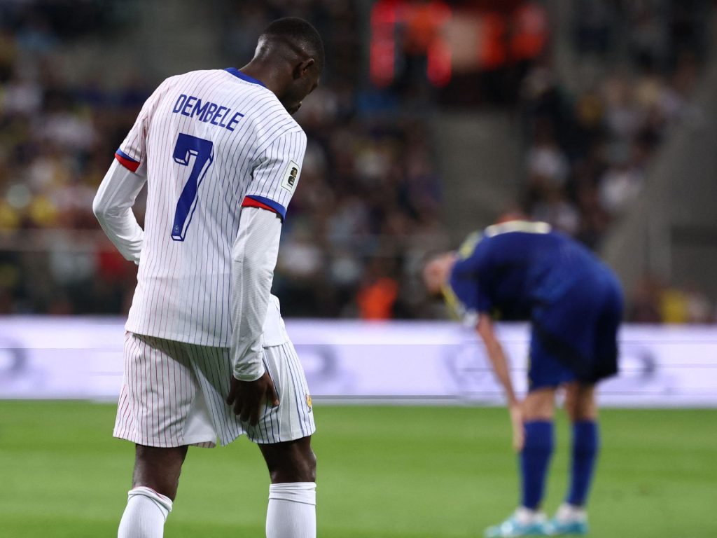 ضربة موجعة لباريس سان جيرمان بسبب غياب دمبيلي لأسابيع