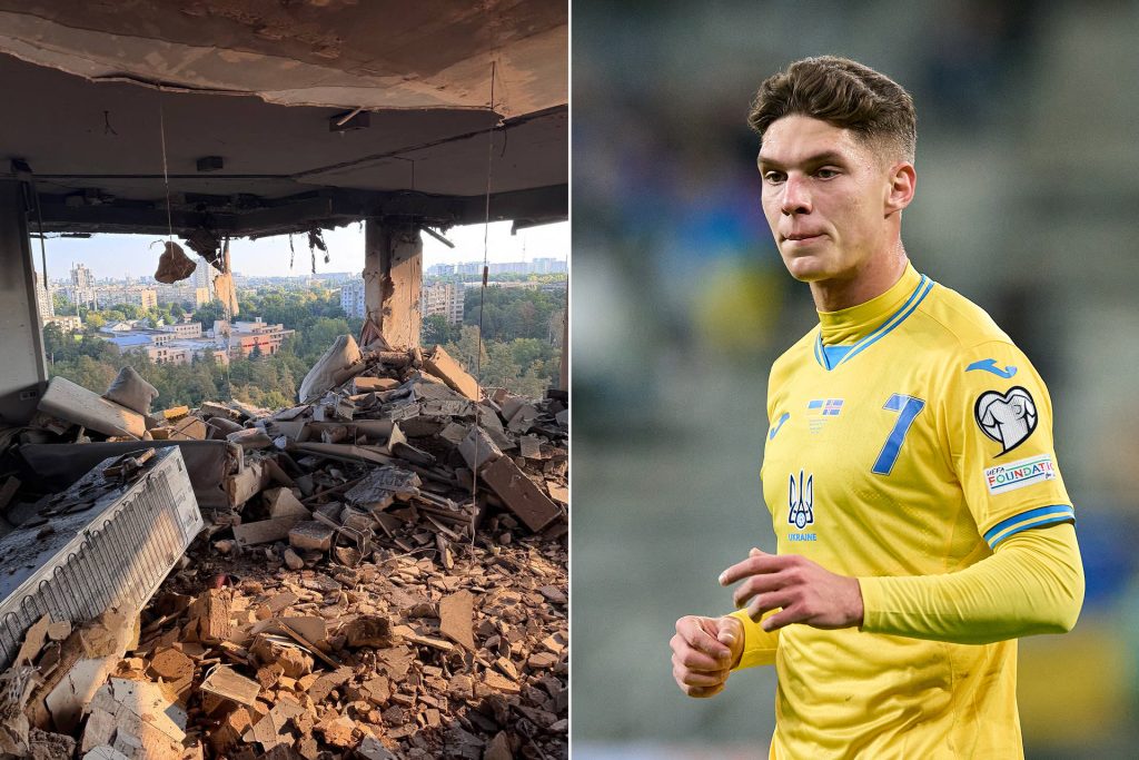 شاهد.. لاعب أوكراني يروي قصة تدمير منزله بصاروخ روسي