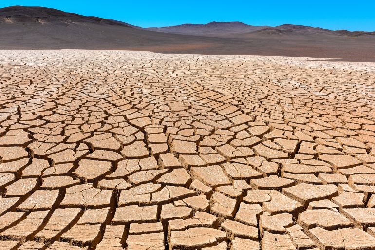Dry cracked earth, Atacama, Chile