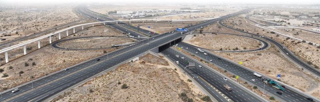 “طرق دبي”: إنجاز تطوير تقاطع شارع الشيخ زايد بن حمدان آل نهيان مع شارعي العوير والمنامة في 2028