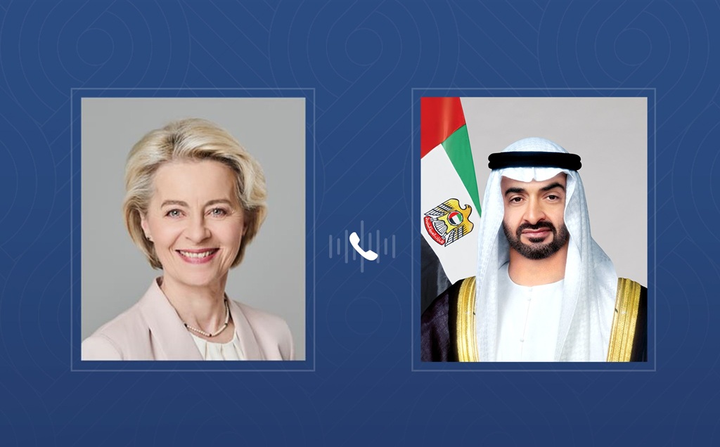 رئيس الدولة ورئيسة المفوضية الأوروبية يبحثان علاقات التعاون وأهمية إطلاق المفاوضات بشأن اتفاقية الشراكة الإستراتيجية