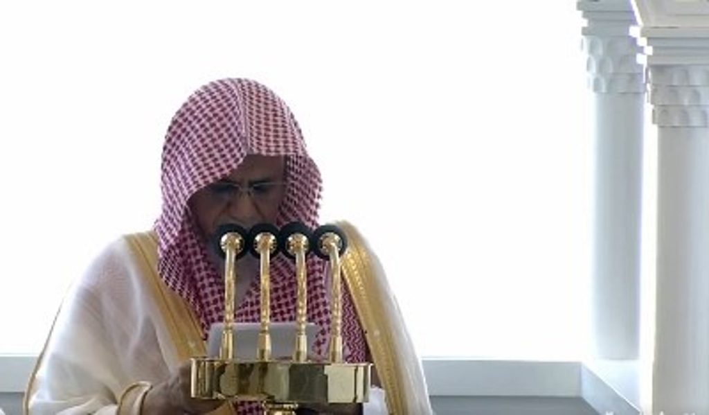 خطيب المسجد الحرام: ستظل فلسطين والقدس في قلوب المسلمين والعرب