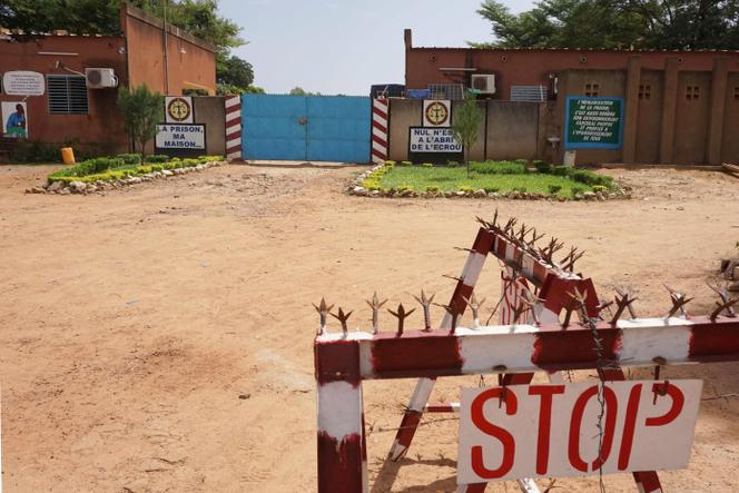 مدخل مركز الحبس الاحتياطي في واغادوغو، في نوفمبر/تشرين الثاني 2018.