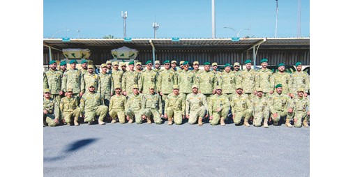 وكيل الحرس الوطني تفقد كتيبة حماية المنشآت الثانية في مركز التحكم الوطني