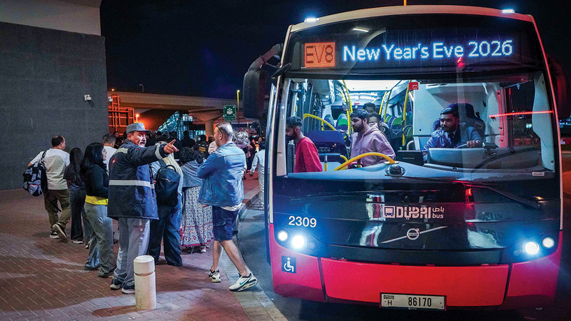 2.8 مليون راكب استخدموا المواصلات العامة في ليلة رأس السنة